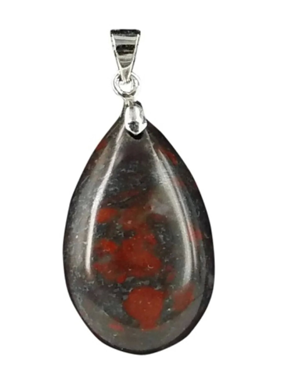 The drop of Jaspis breccie - hanger - Afbeelding 2