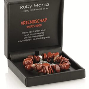 Jaspis rood Ruby Mania, armband nr 14, nugget