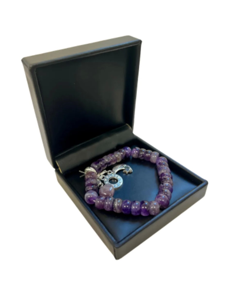 Amethist Ruby Mania, armband nr 19, rond