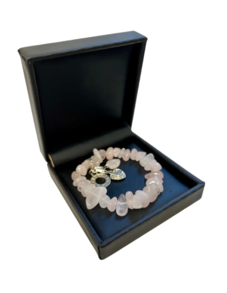 Roze kwarts Ruby Mania, armband nr 22, nugget