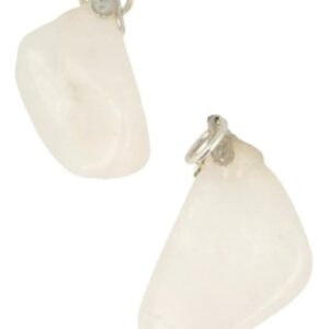 Petaliet wit edelsteen hanger