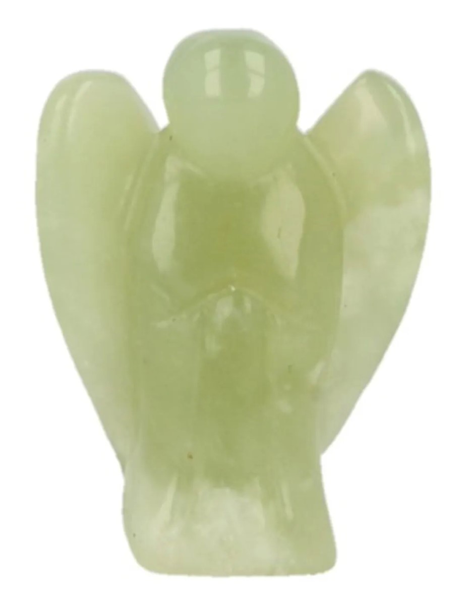 Staande engel 20 mm Jade Serpentijn - Afbeelding 4