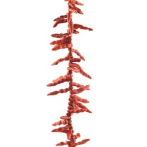 Koraal kralen streng chili (imitatie)
