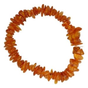 Barnsteen splitarmband geel