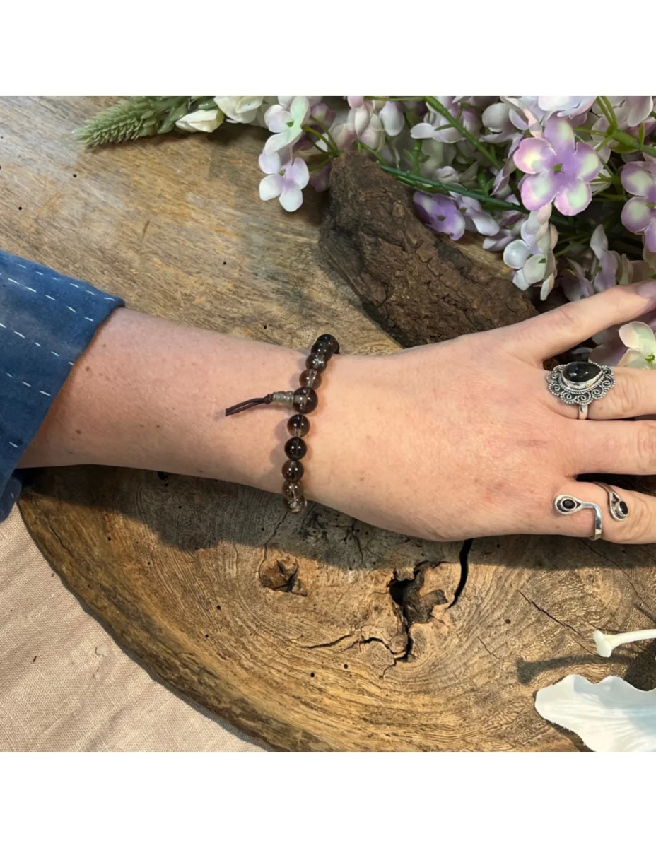 Rookkwarts powerbead armband + kaart - Afbeelding 5