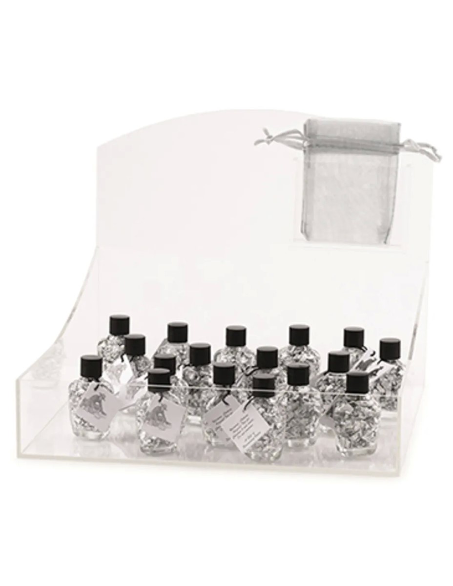 Plexiglas display bladzilver flesjes - Afbeelding 3