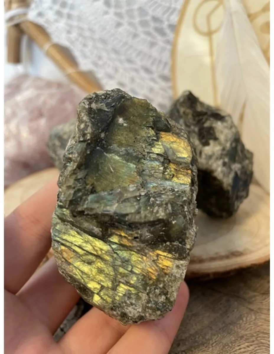 Labradoriet A ruwe brokken Madagaskar, p/kg - Afbeelding 2