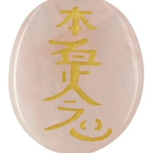 Roze kwarts Hon-Sha-Ze-Shon-Nen reiki steen