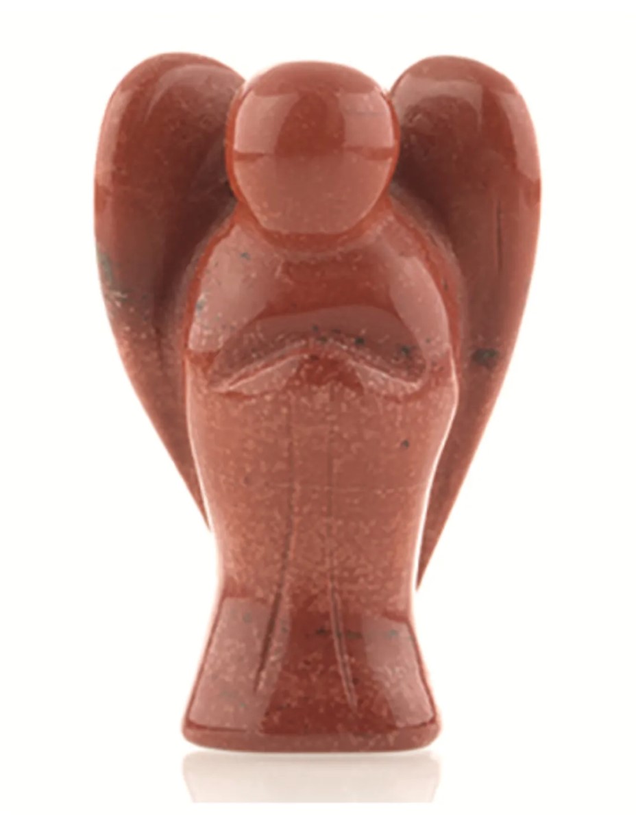 Staande engel 50 mm Jaspis rood - Afbeelding 2