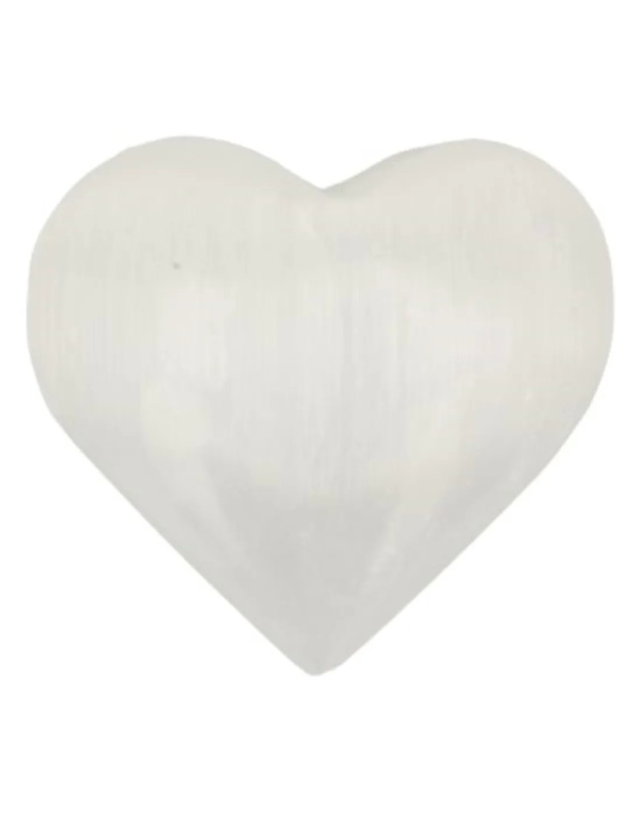 Seleniet wit edelsteen hart 40 mm - Afbeelding 5