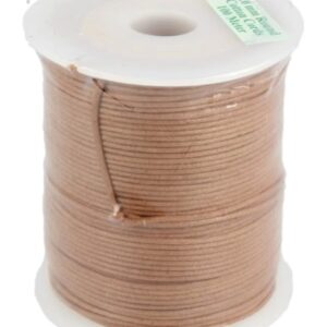 Waskoord 1 mm bruin, per meter