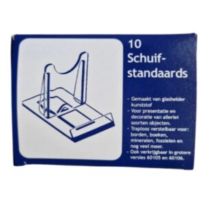 Plastic schuifstandaardjes - doosje 10 stuks