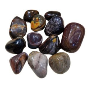Jaspis bruin 250 gr. trommelstenen (mt3-4)