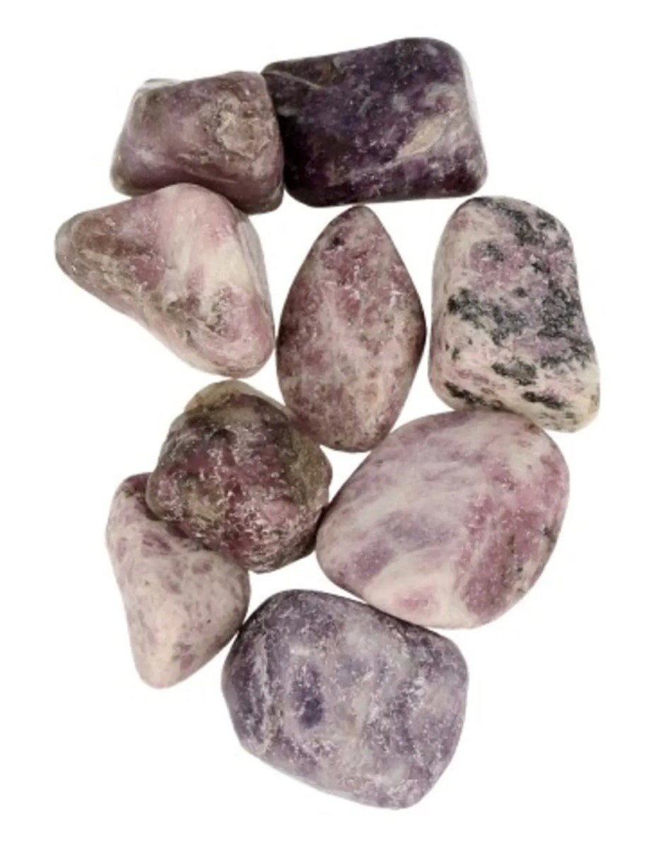 Lepidoliet 100 gr. trommelstenen (mt3)