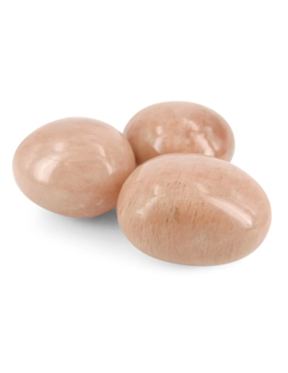 Maansteen oranje 100 gr. trommelstenen (mt3) - Afbeelding 2