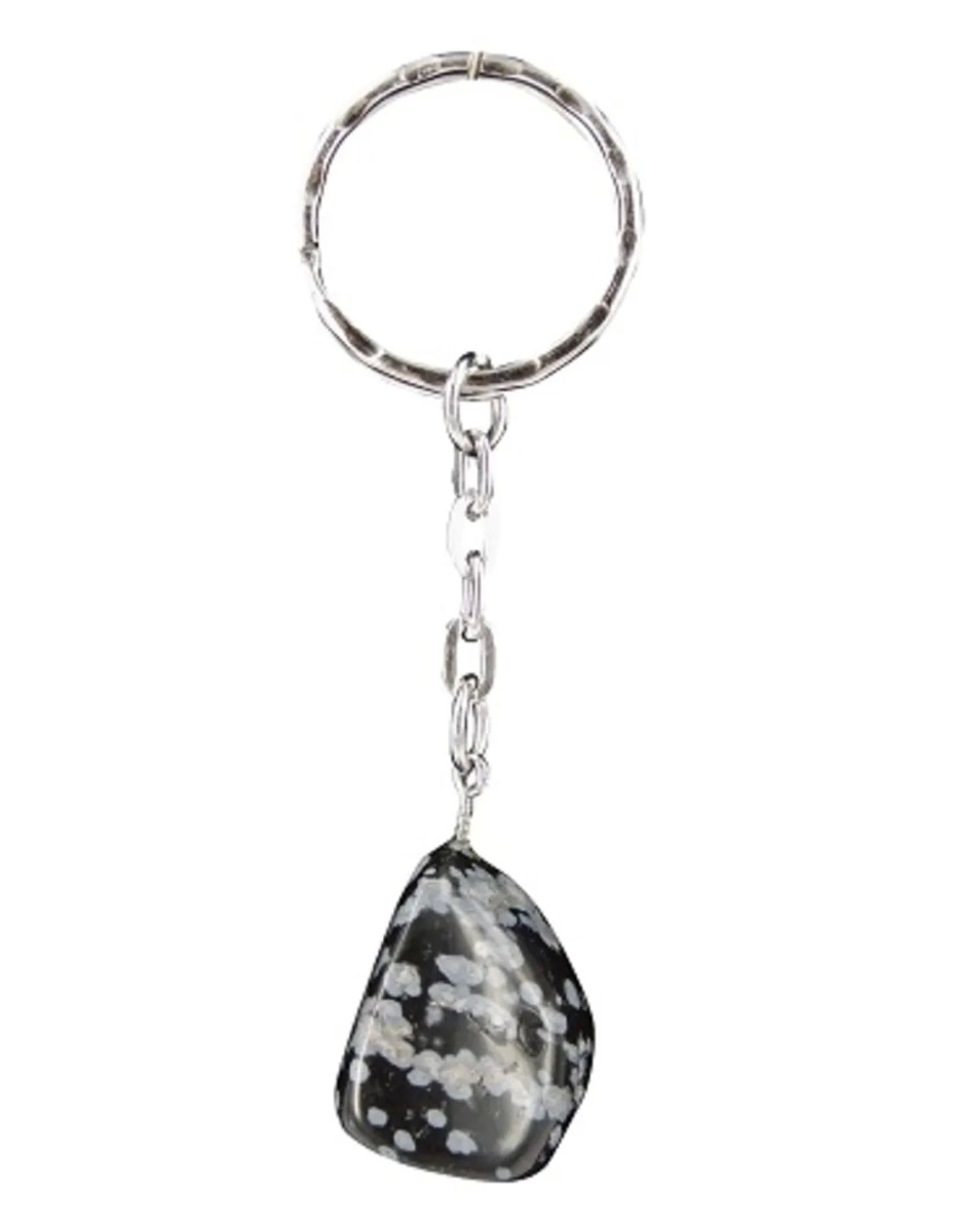 Sleutelhanger Obsidiaan sneeuwvlok - Afbeelding 2