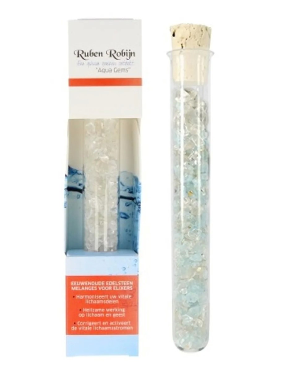 Helderheid & Lichtheid small Aqua Gems edelsteenwand - Afbeelding 4