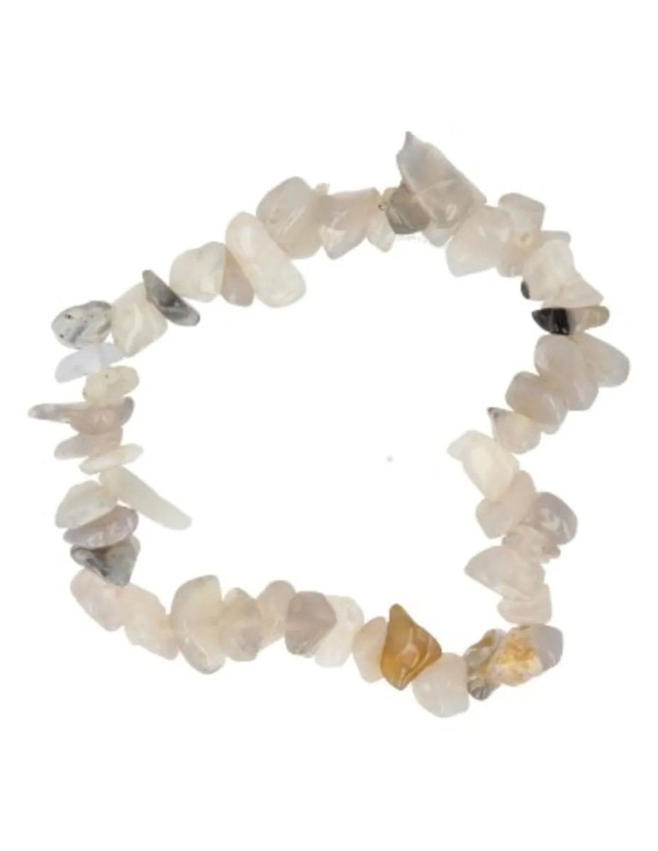 Agaat natuur splitarmband - Afbeelding 3