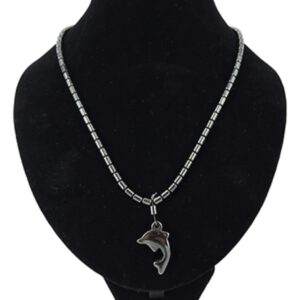 Hematiet ketting dolfijn