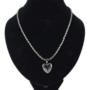 Hematiet ketting hart