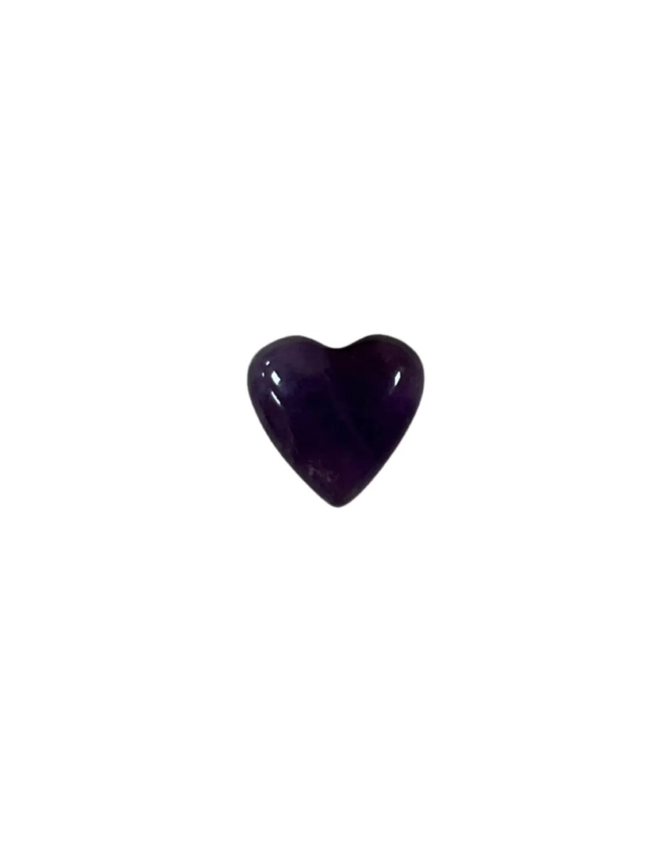 Amethist edelsteen hart 10 mm