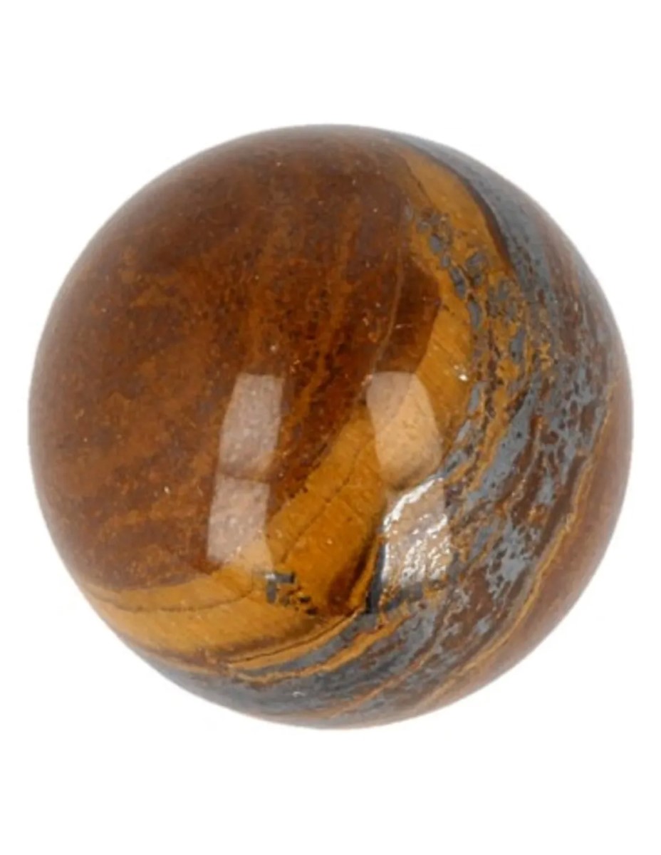 Tijgeroog edelsteen bol 20 mm - Afbeelding 2