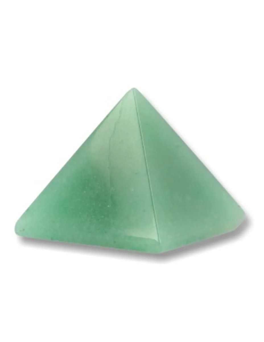 Aventurijn groen piramide 25 mm edelsteen