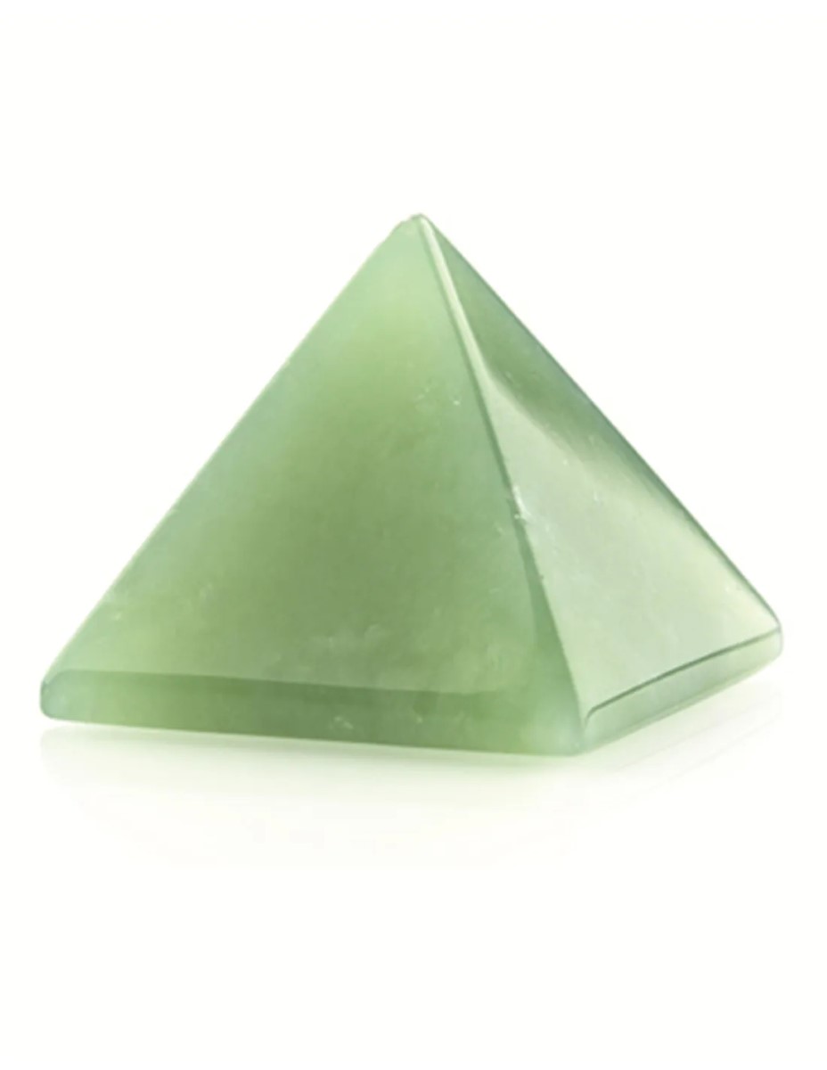 Jade Serpentijn edelsteen piramide 25 mm