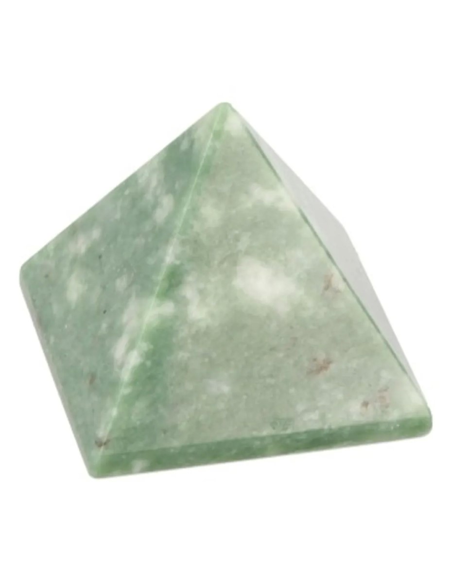 Jade Serpentijn edelsteen piramide 25 mm - Afbeelding 3