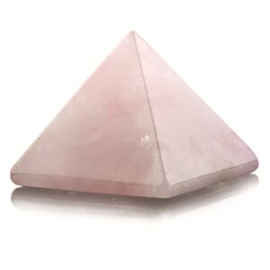 Roze kwarts piramide 25 mm edelsteen