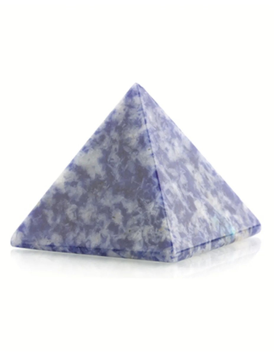 Sodaliet edelsteen piramide 25 mm