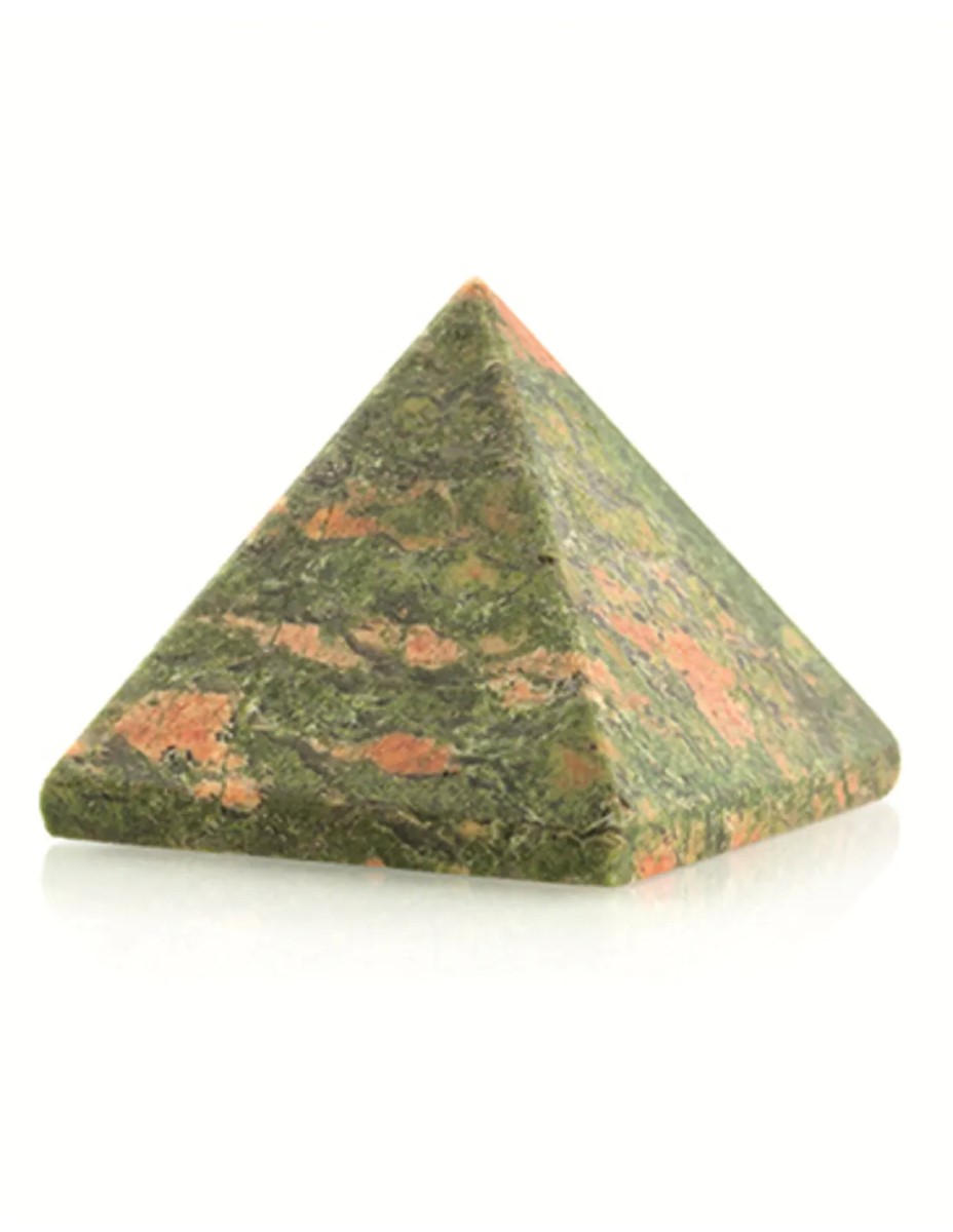 Unakiet edelsteen piramide 25 mm - Afbeelding 2