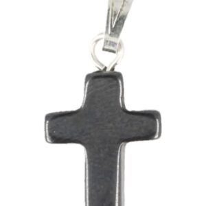Hematiet kruis hanger 14 mm
