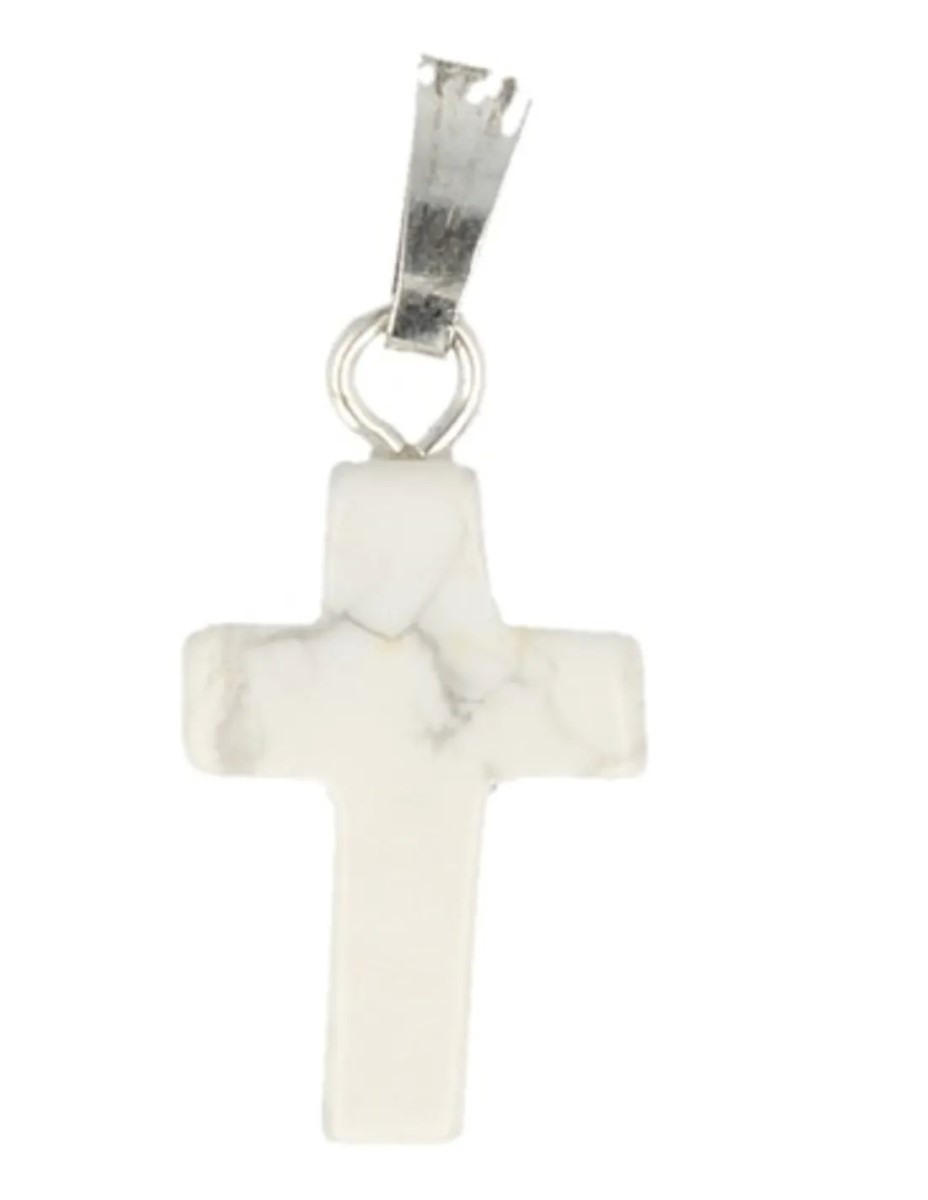 Howliet wit kruis hanger 14 mm - Afbeelding 2