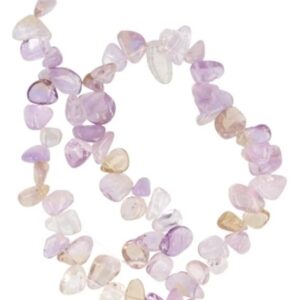 Ametrien druppel kralen streng