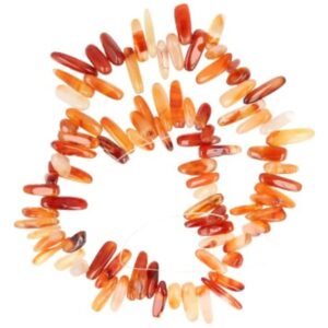 Carneool longdrop kralen streng