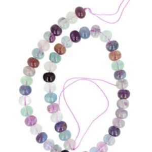 Fluoriet regenboog kralen streng 10 mm