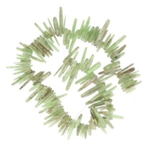 Kyaniet groen kralen streng