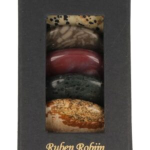 Jaspis oplegstenen massage set