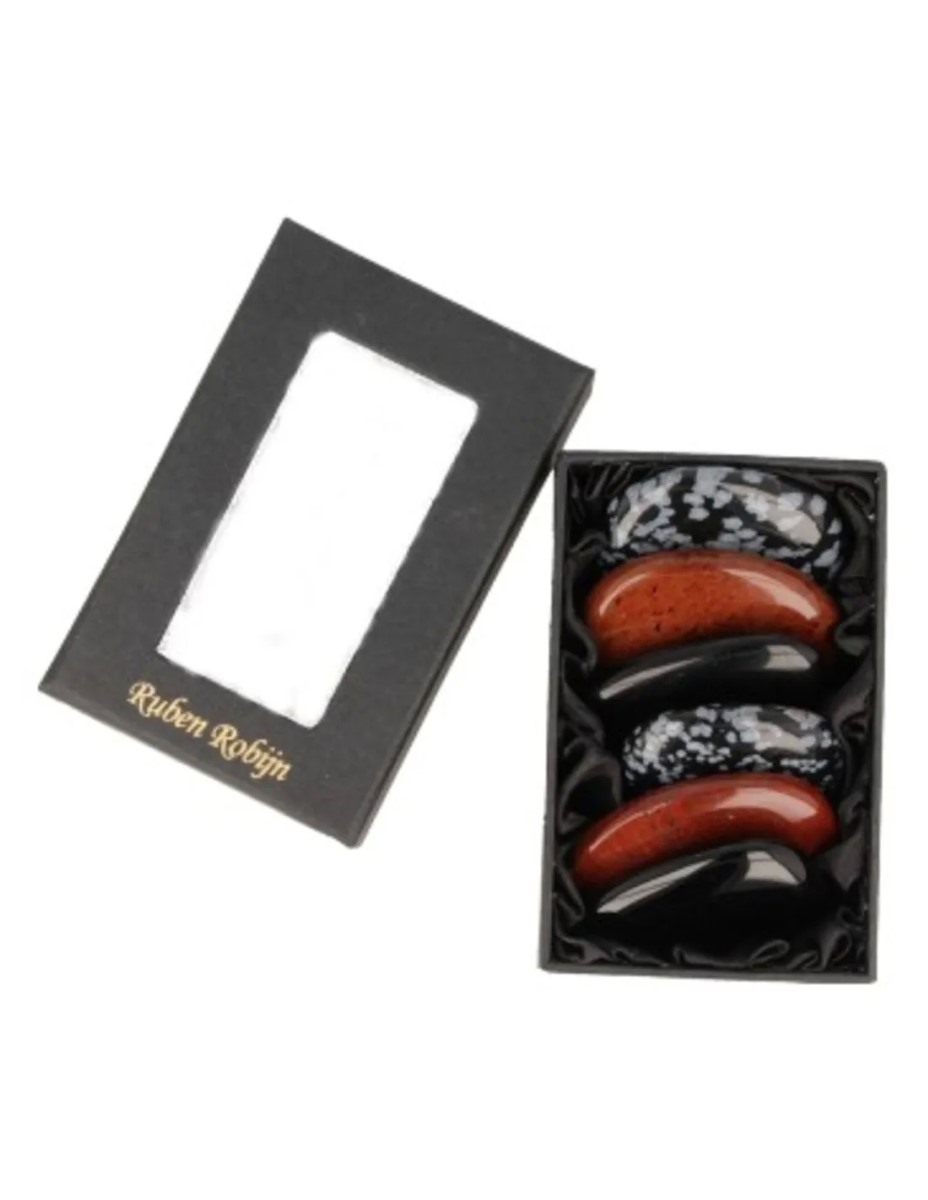Obsidiaan oplegstenen massage set - Afbeelding 5