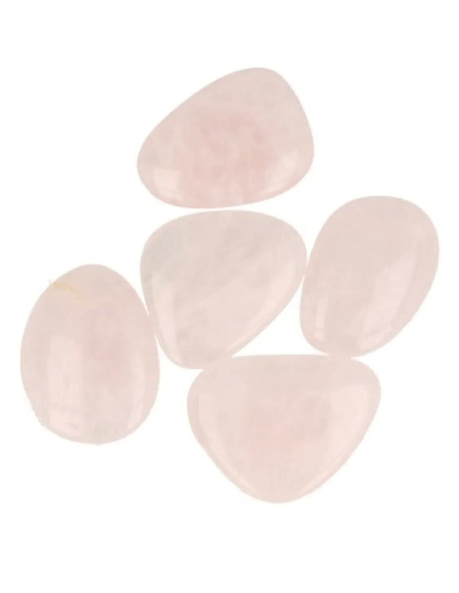 Roze kwarts oplegstenen massage set - Afbeelding 6