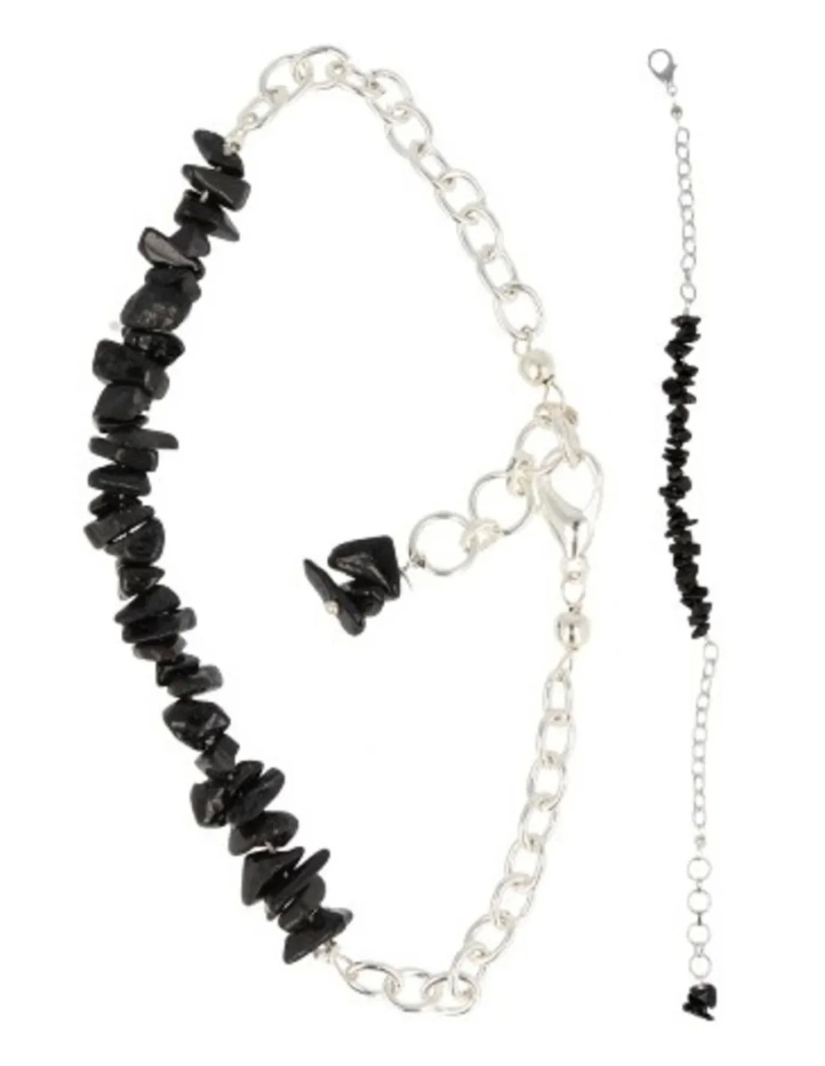 Toermalijn zwart bar armband - Afbeelding 2
