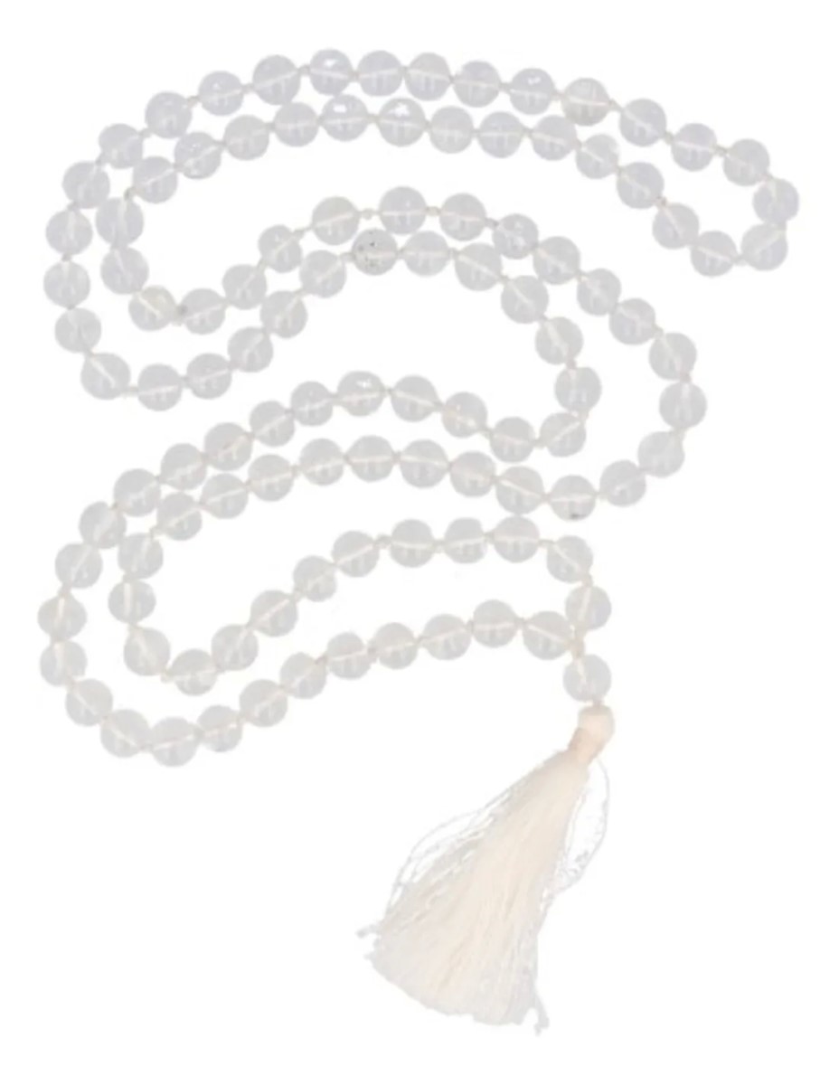 Bergkristal mala ketting