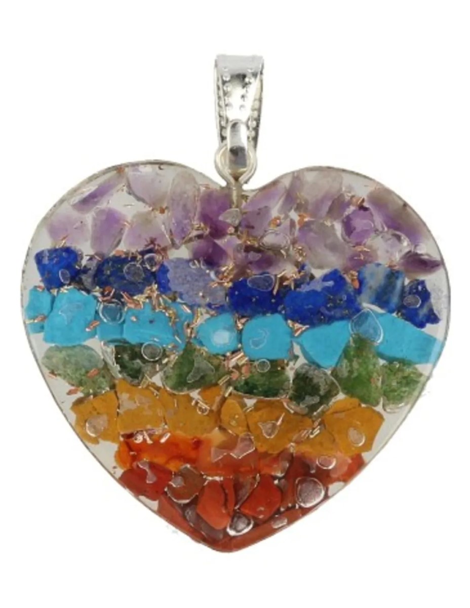Orgonite Chakra hart hanger - Afbeelding 4