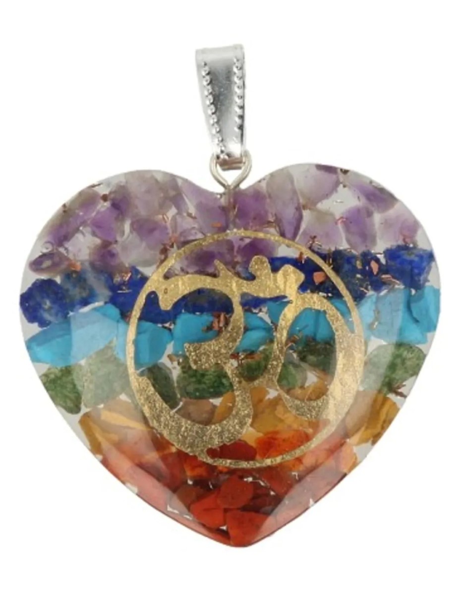 Orgonite Chakra hart hanger - Afbeelding 2
