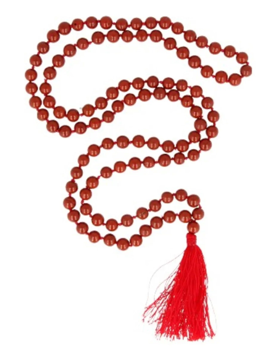 Jaspis rood mala ketting