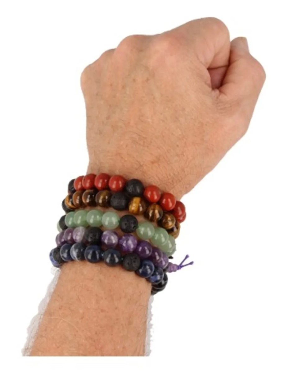 Sodaliet powerbead mannen armband - Afbeelding 6