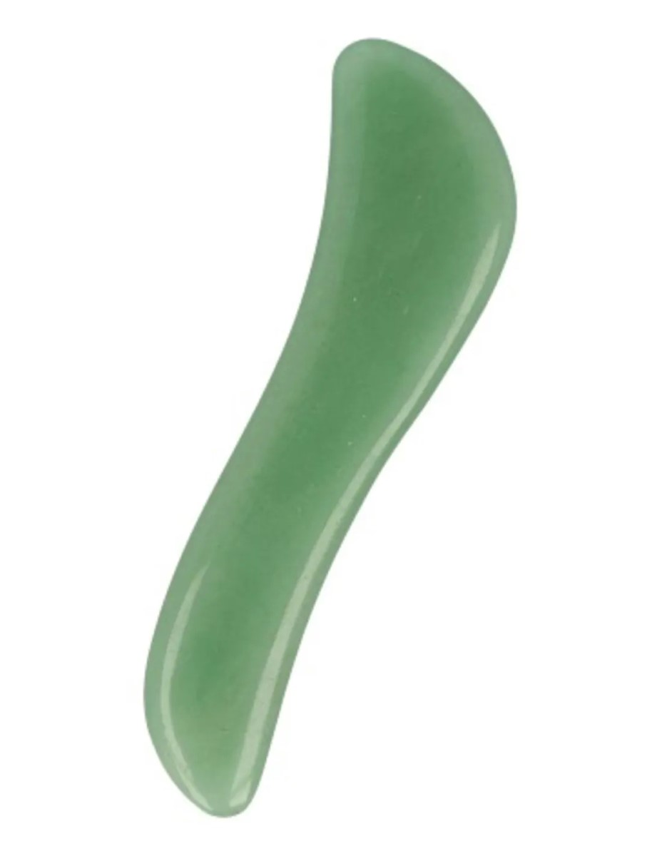 Aventurijn groen guasha massage schraper S-vorm