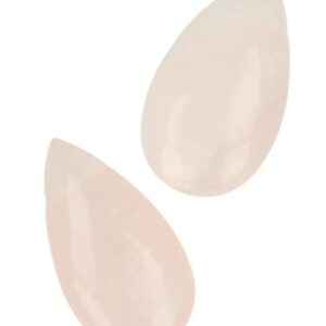 Roze kwarts edelsteen druppel hanger
