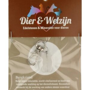 Bergkristal halsband hanger Dier & Welzijn